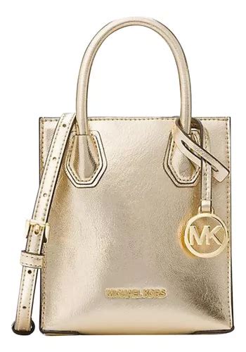 Michael Kors Mercer Bolsa tiracolo extragrande de couro granulado.